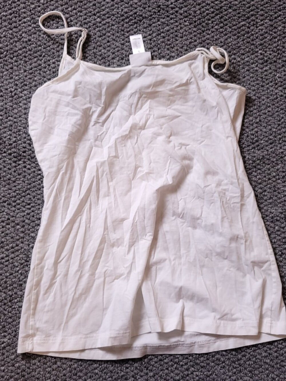 Hanro Of Switzerland Tank Top Women Small White Sleeveless Cotton Stretch Shirt - Picture 5 of 5